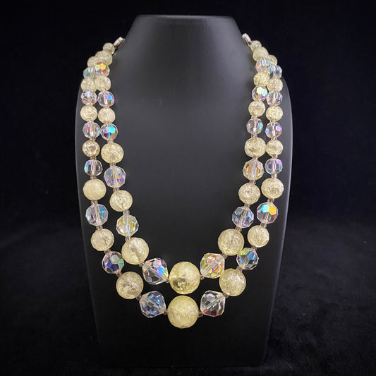 1960s Laguna Double Strand Bead Necklace