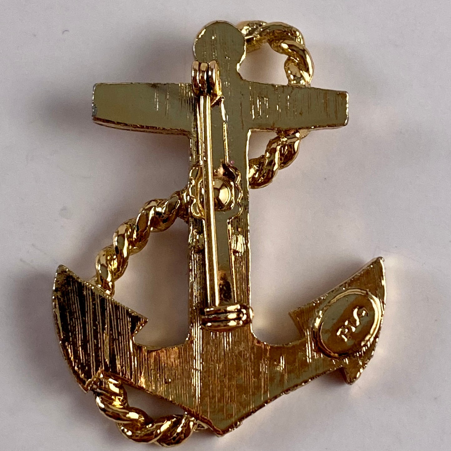 Late 60s/ Early 70s PLO Nautical Anchor Brooch