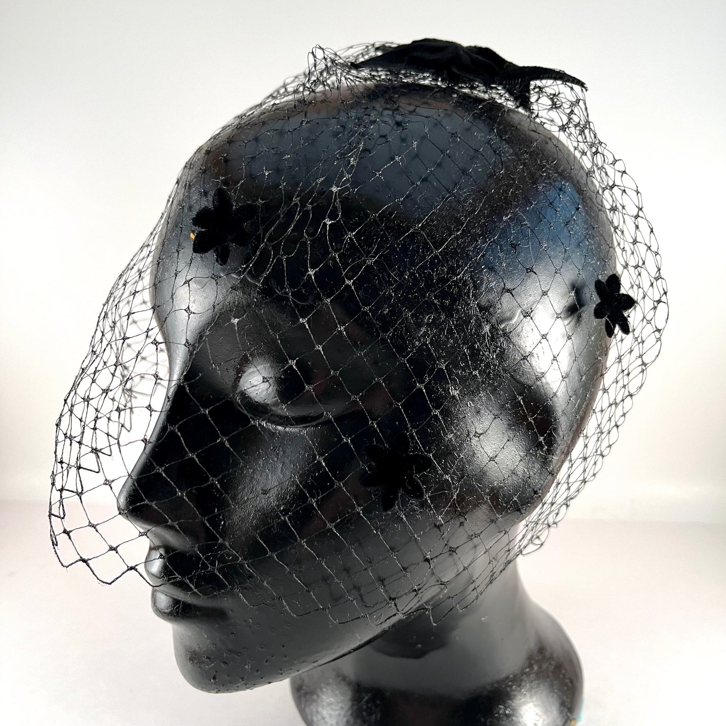 1950s Full Birdcage Veil