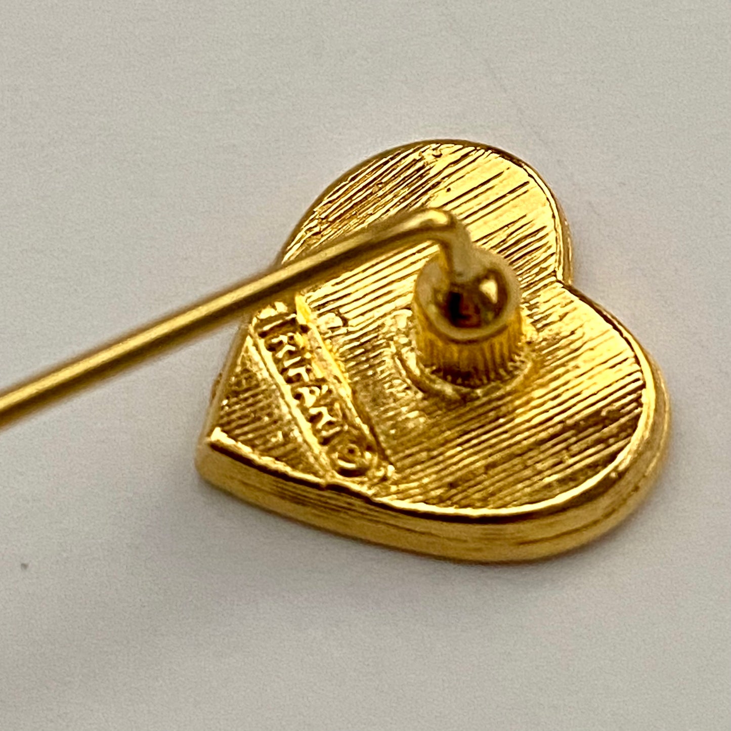 1980s Trifari Heart Stick Pin