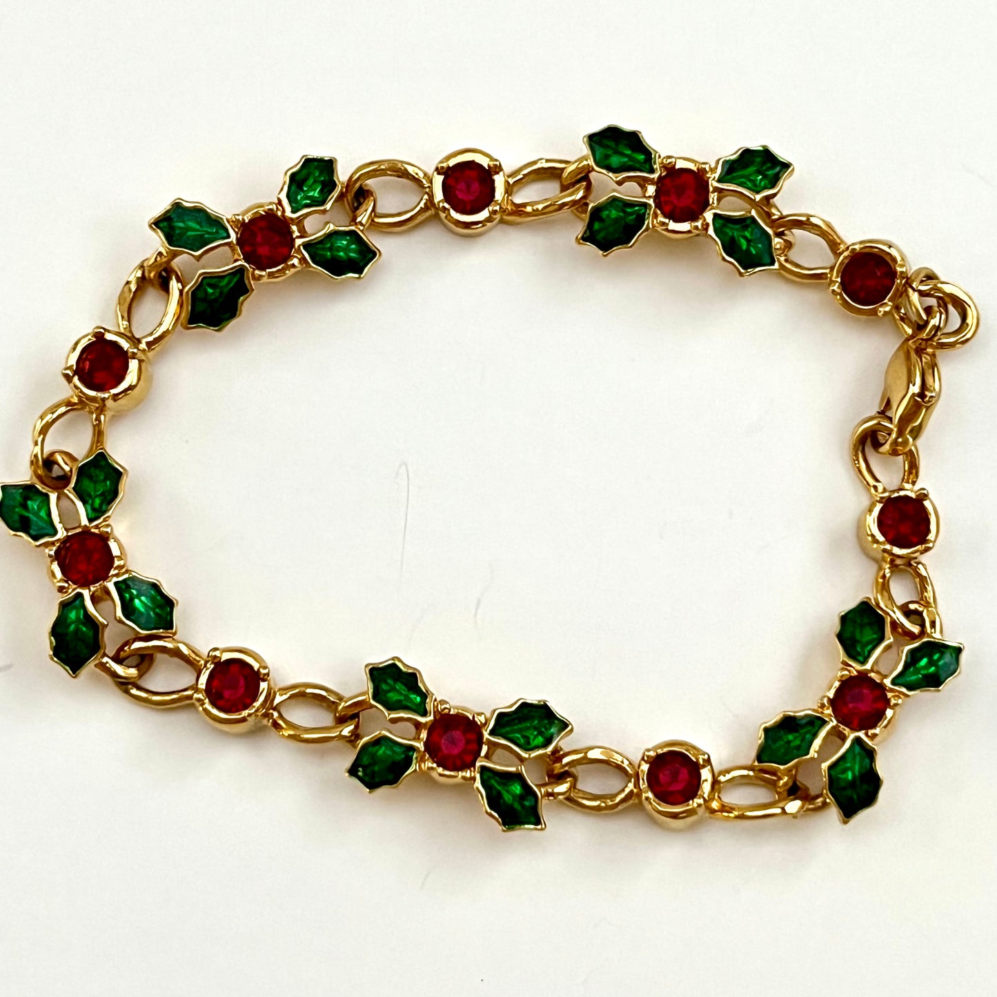 1995 Avon Holiday Sparkle Link Bracelet