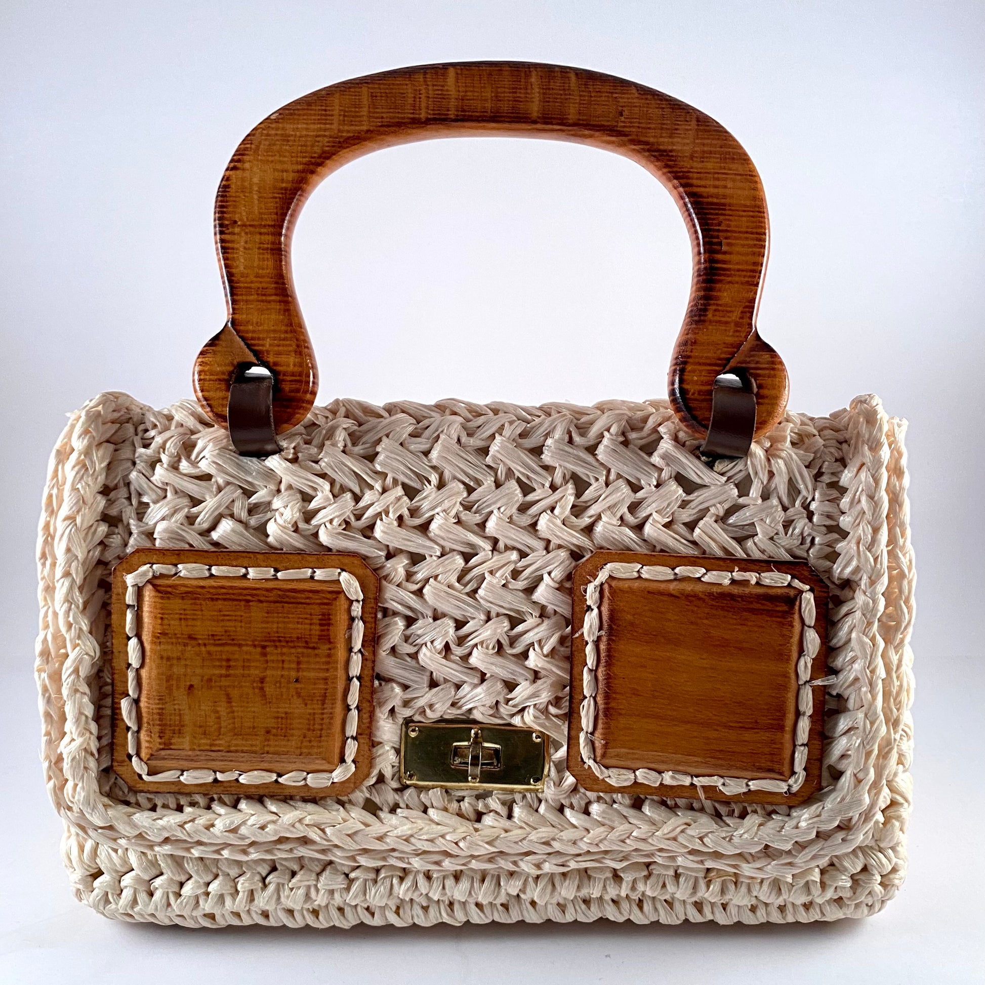 Walborg Wooden Beaded Purse