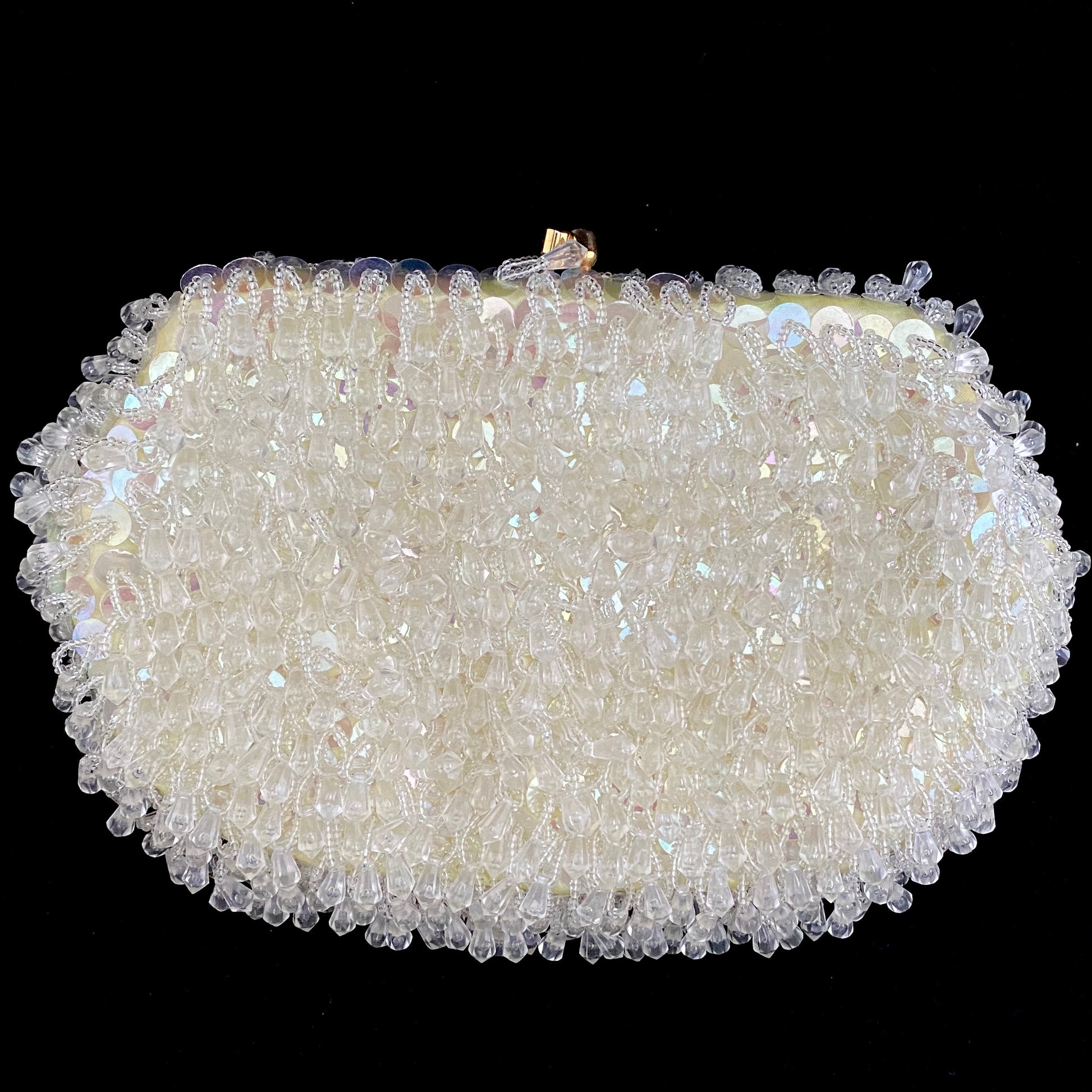 Vintage La Regale White Sequence Pearl Beaded Purse Retro -  in 2023