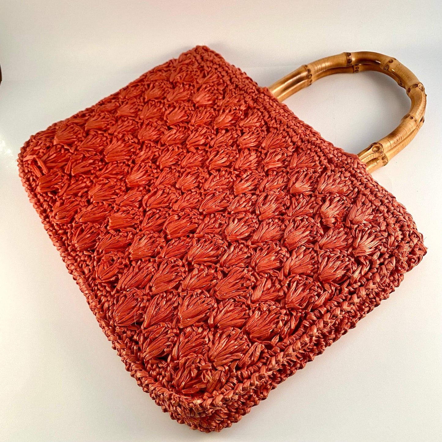 1960s Made In Japan Woven Raffia Bag