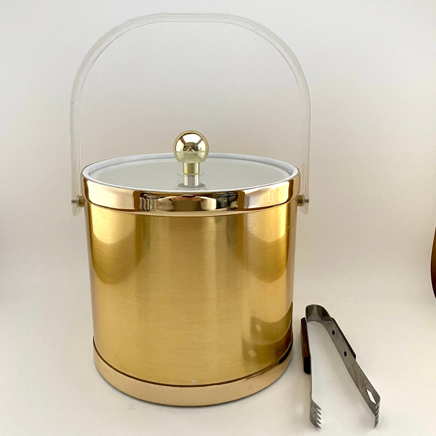 1960S Gold Metallic Ice Bucket