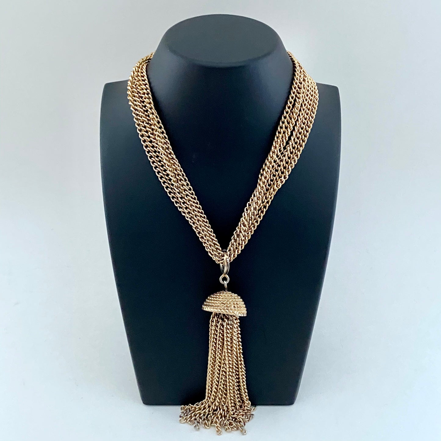 1970 Sarah Coventry Golden Tassel Necklace