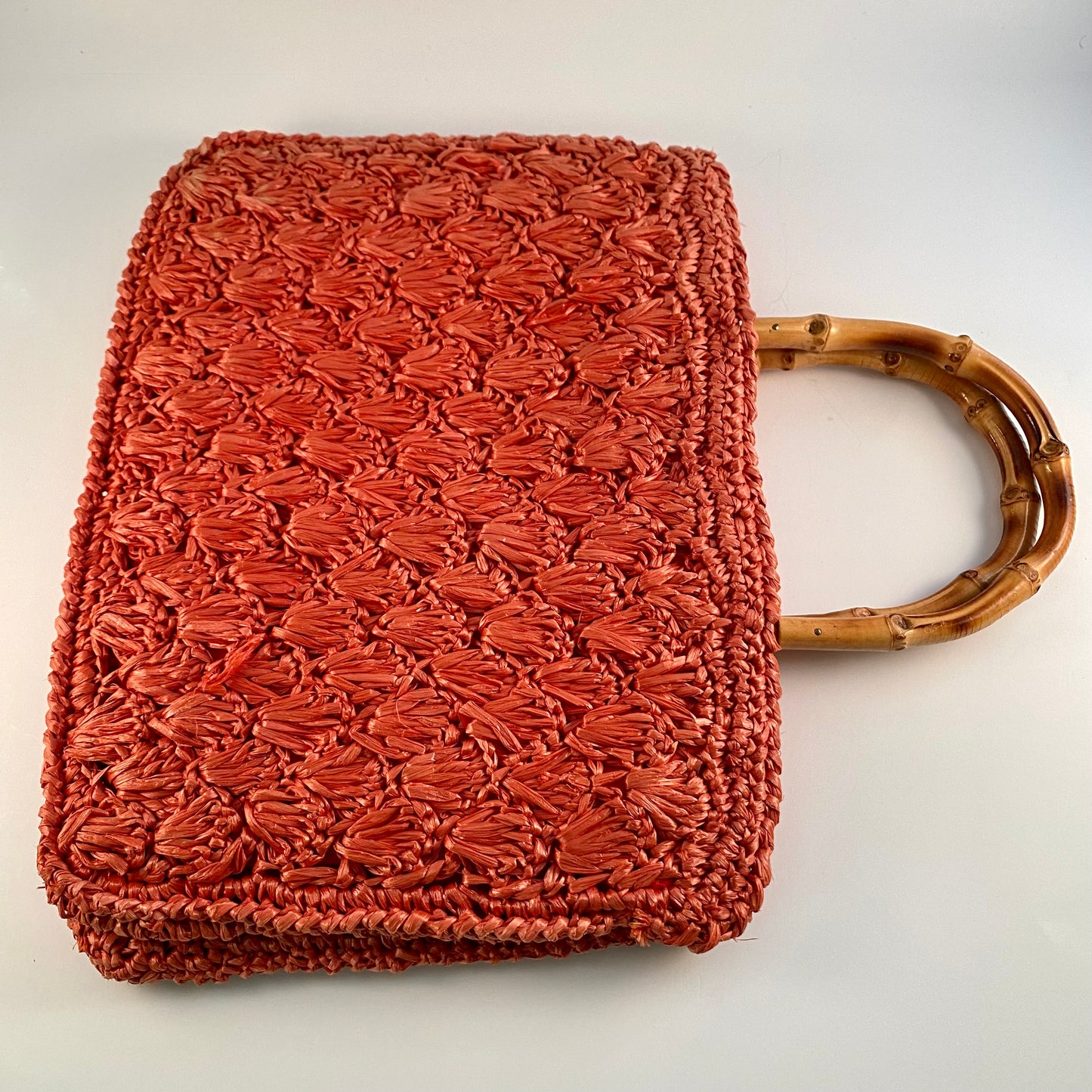 1960s Made In Japan Woven Raffia Bag