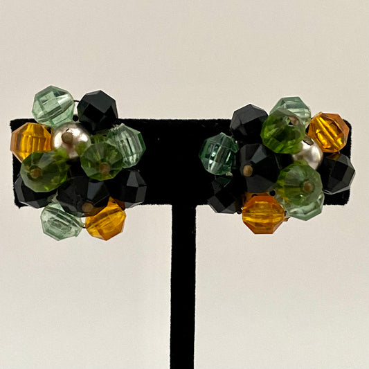 1960s West Germany Bead Earrings