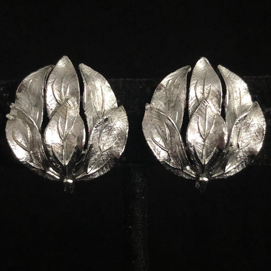 Late 50s/ Early 60s Linser Leaf Earrings - Retro Kandy Vintage