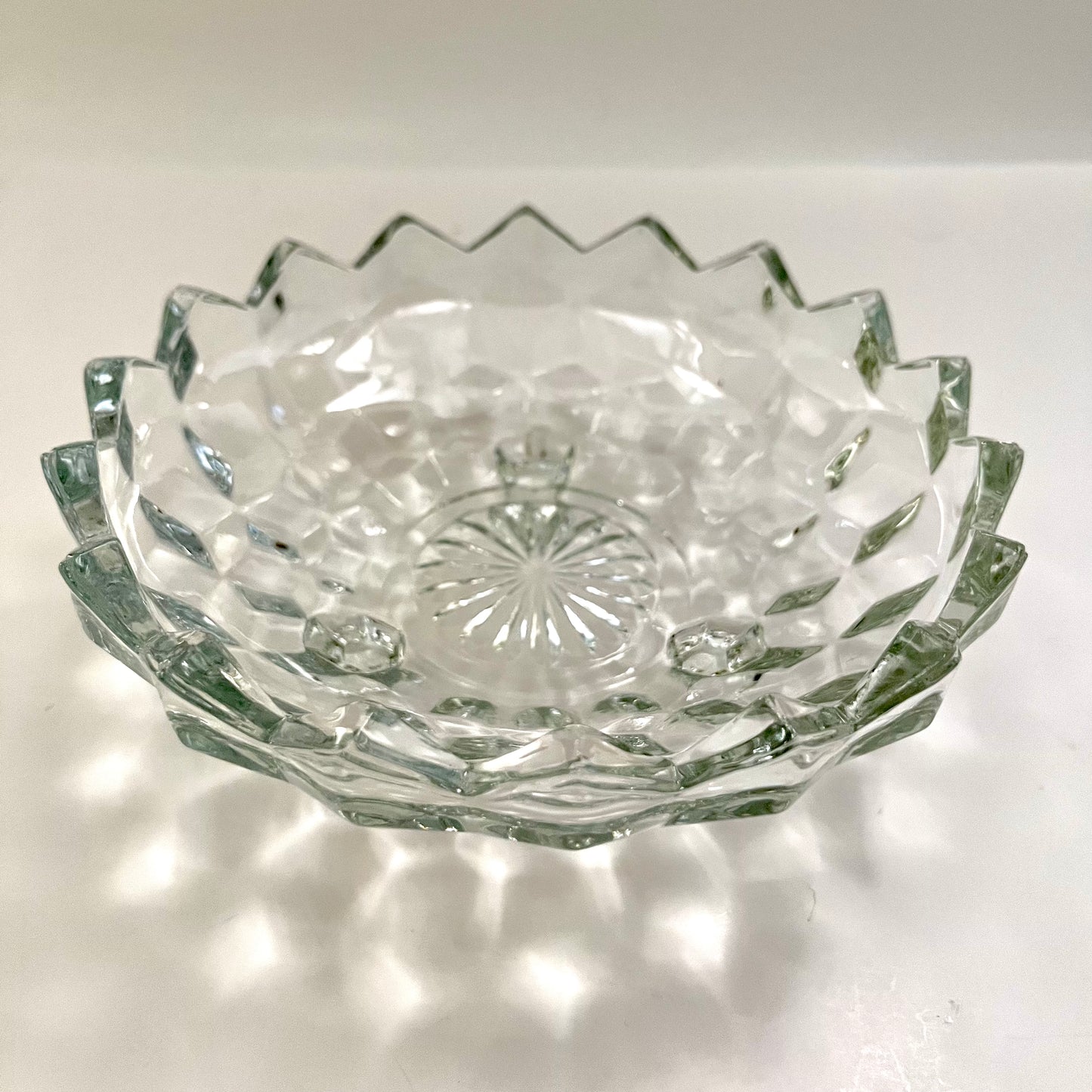 1960s Footed Glass Candy Dish