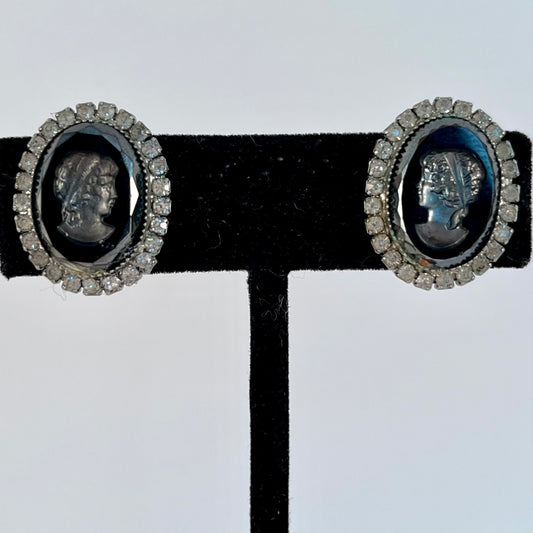 Late 60s/ Early 70s Hobe Intaglio Earrings