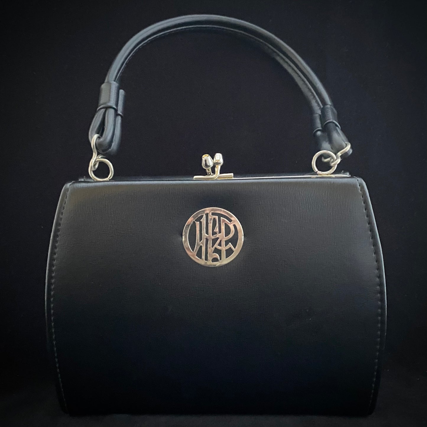 1960s Black Dover Handbag