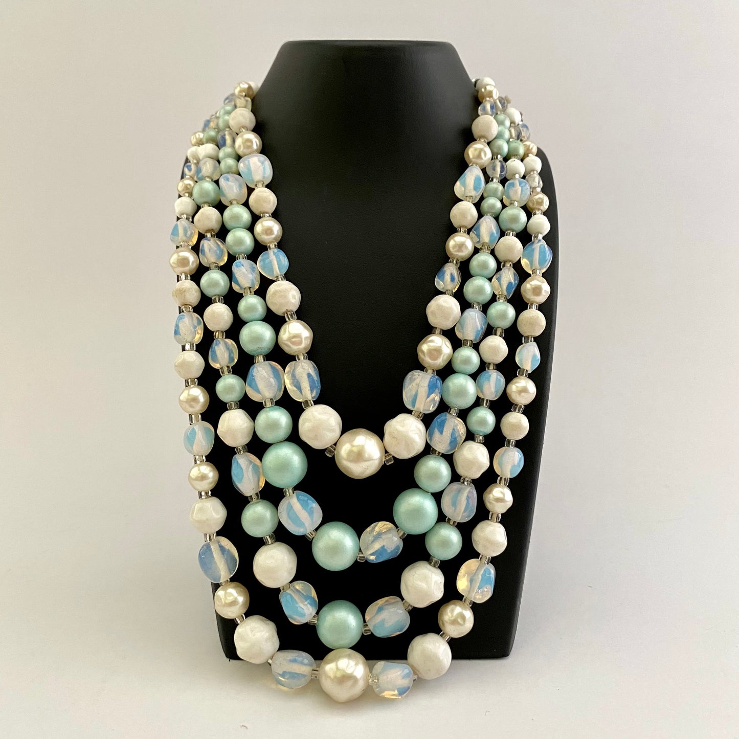 1960s Japan 4-Strand Bead Necklace