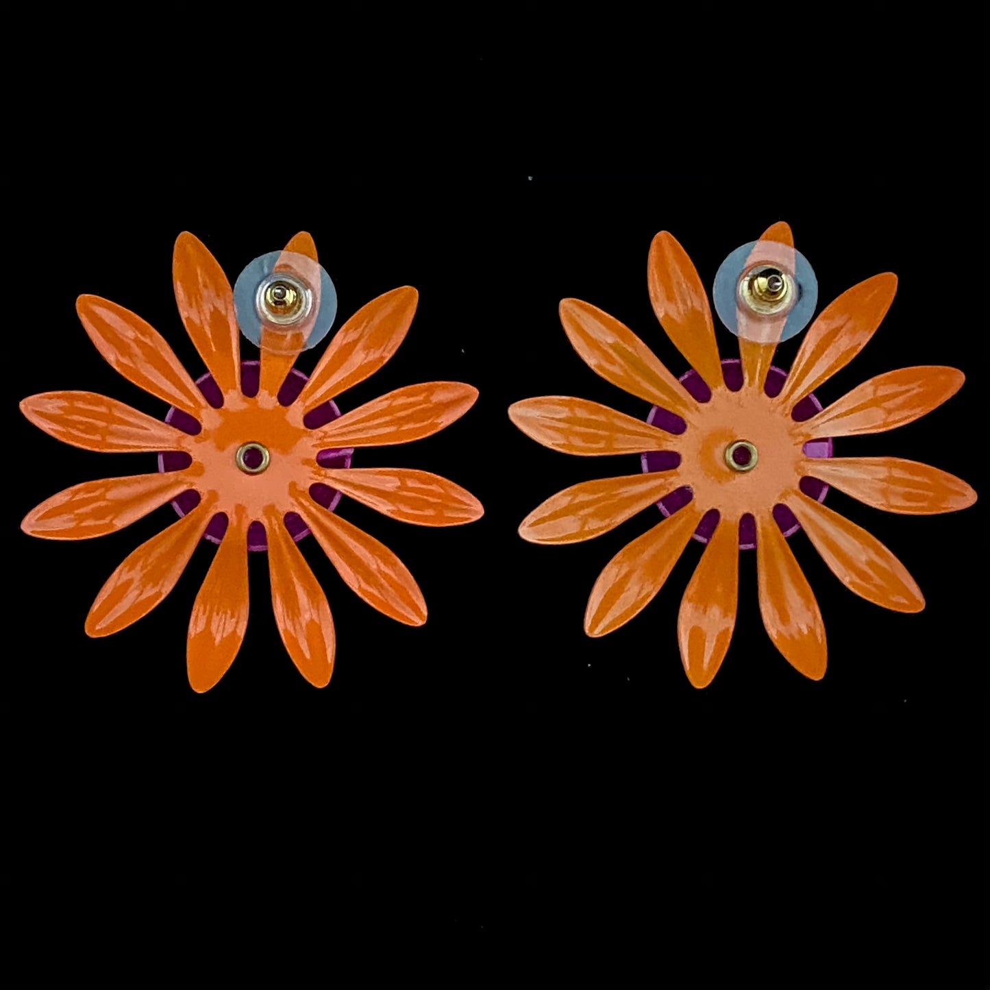 Late 60s/ Early 70s Enamel Flower Earrings