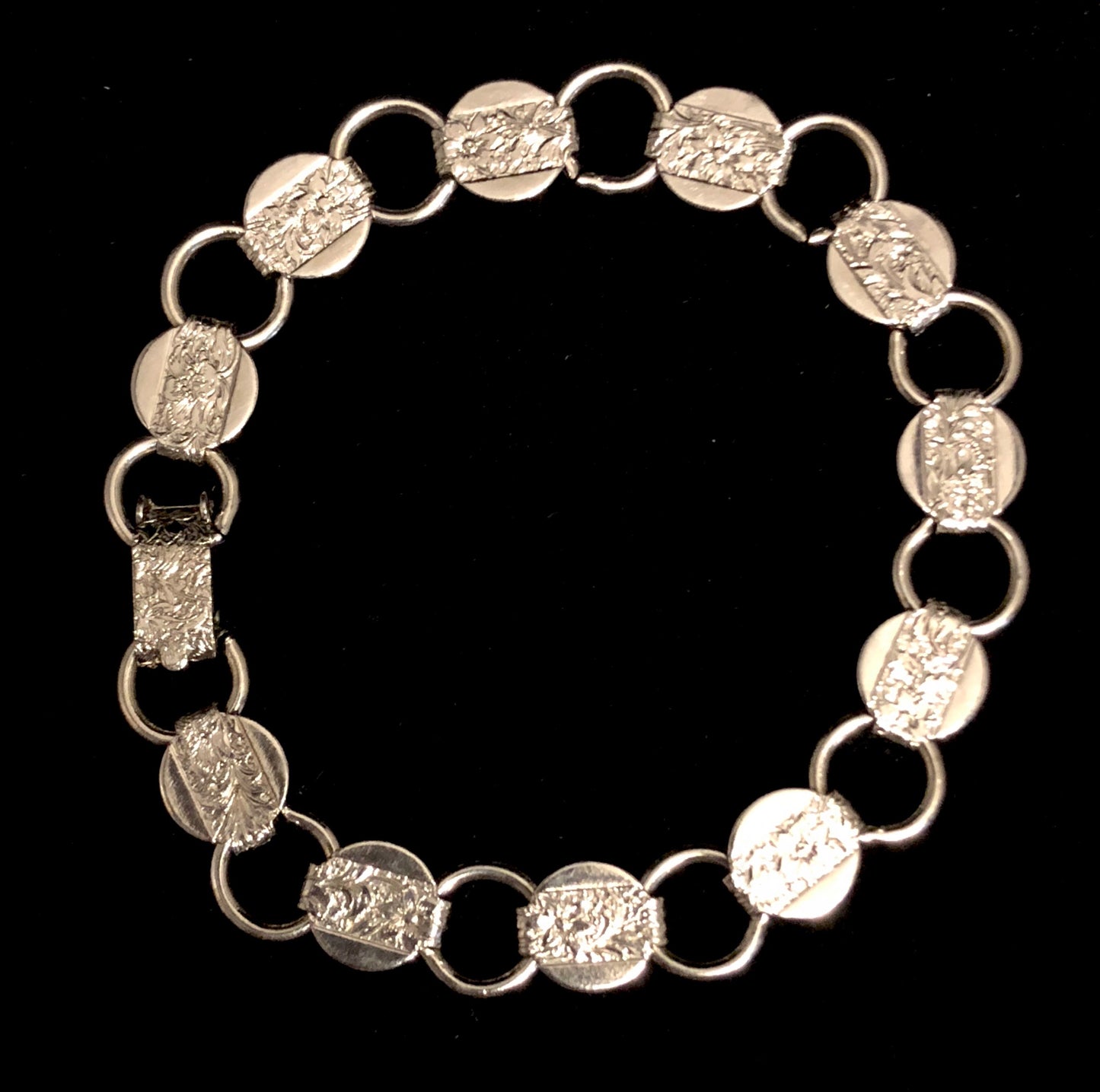 1959 Sarah Coventry Young & Gay Silver Bracelet - Retro Kandy Vintage