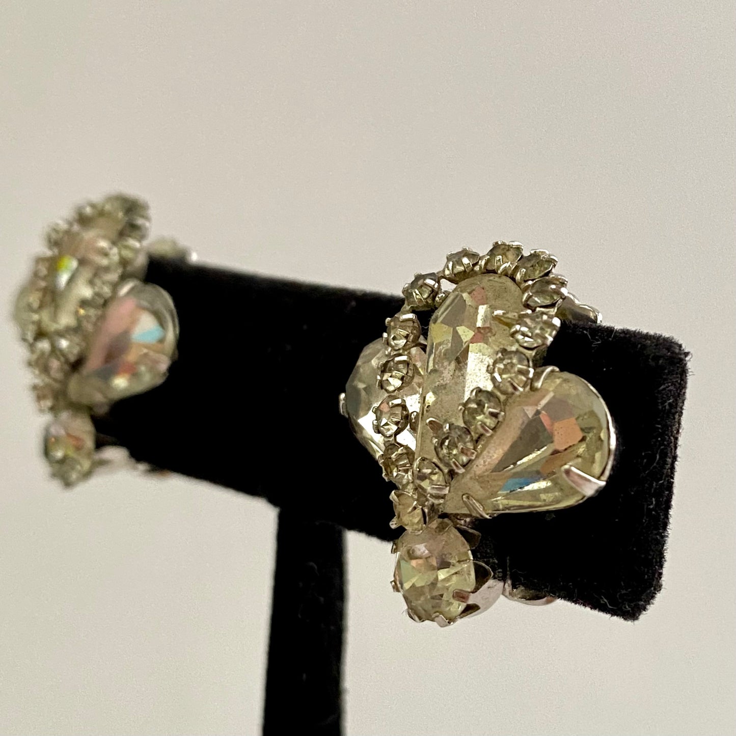 Late 50s/ Early 60s Weiss Rhinestone Earrings