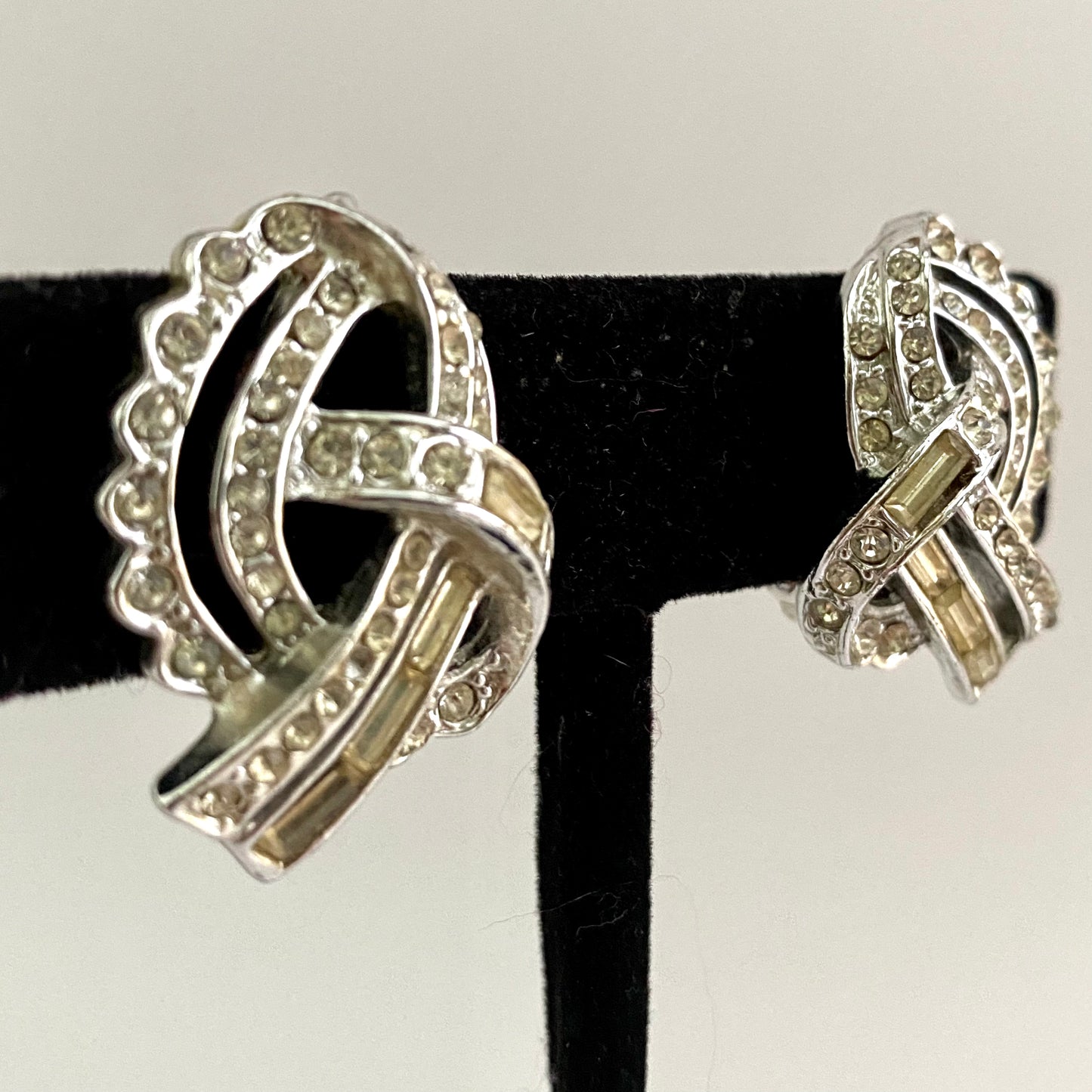 Late 50s/ Early 60s Rhinestone Earrings