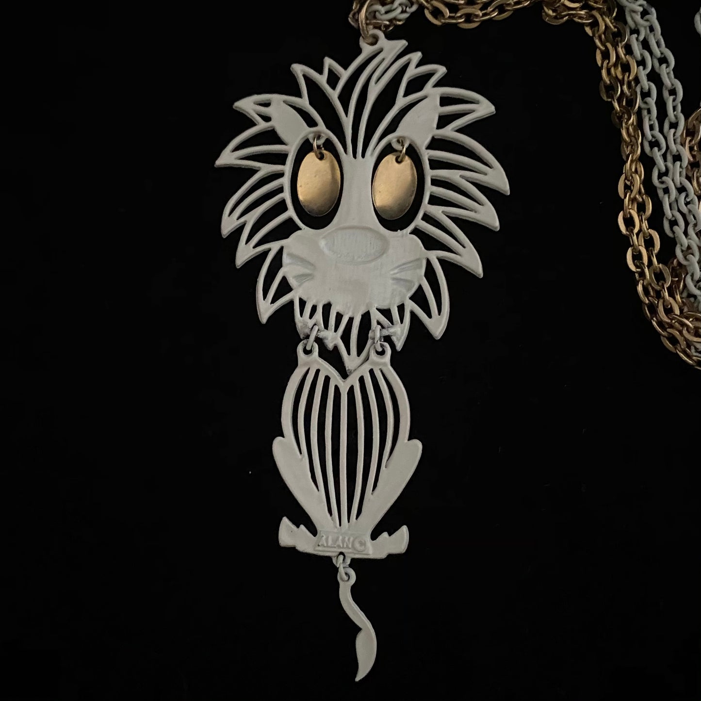 1960s Alan Lion Pendant Necklace