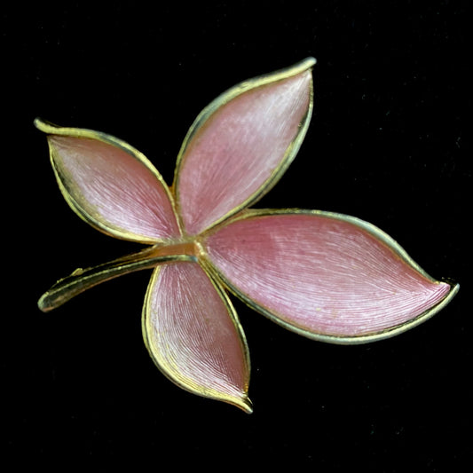 1960s JJ (Jonette Jewelry) Leaf Brooch - Retro Kandy Vintage