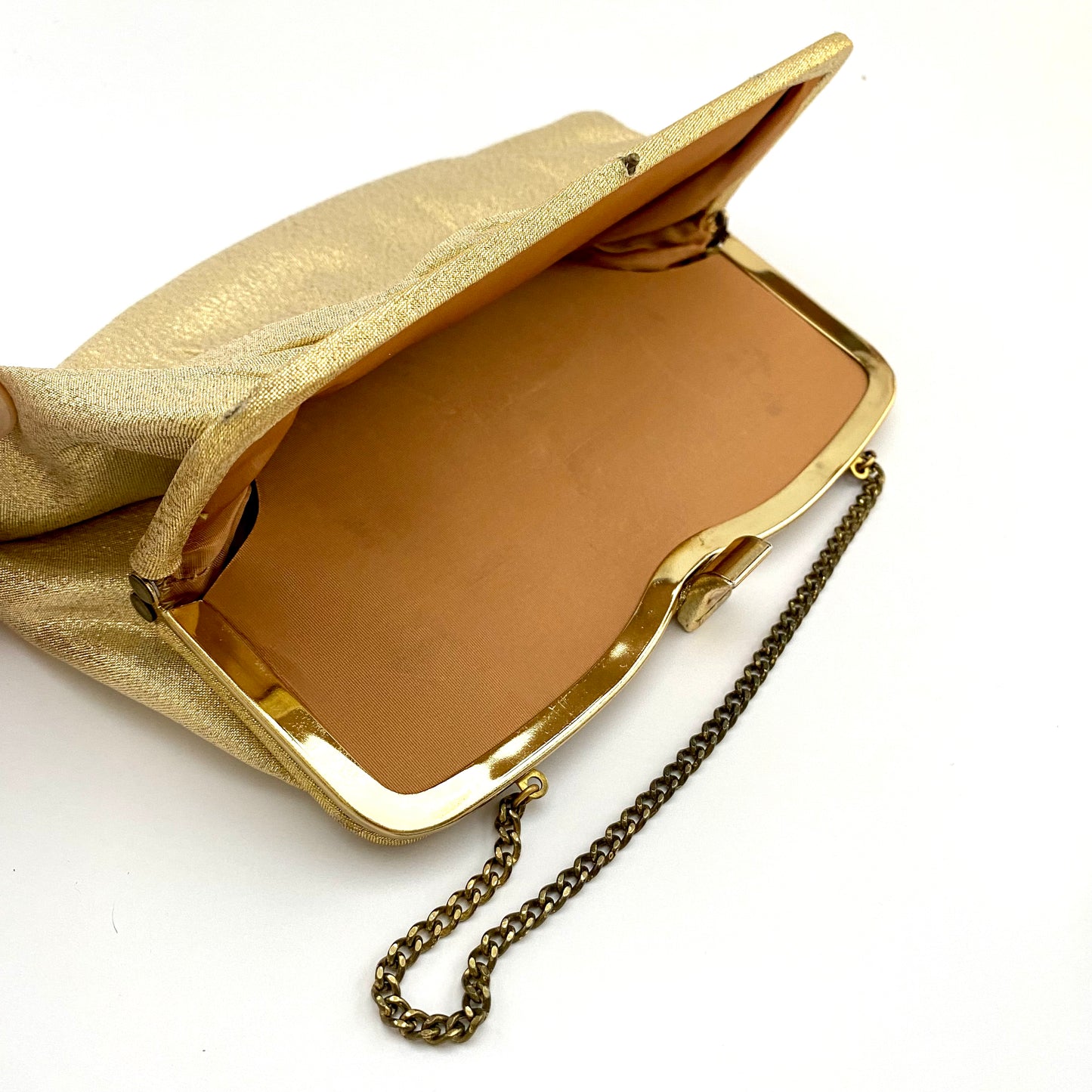 Late 60s/ Early 70s Andé Gold Metallic Clutch