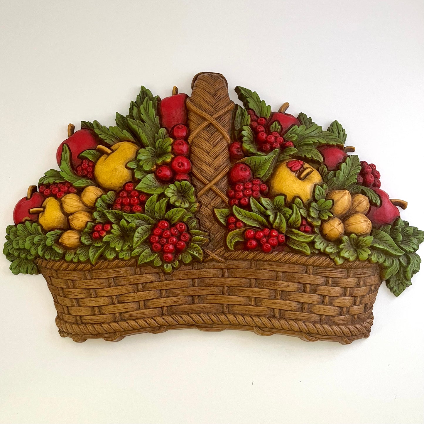 1978 Homco Fruit & Nut Wall Plaque