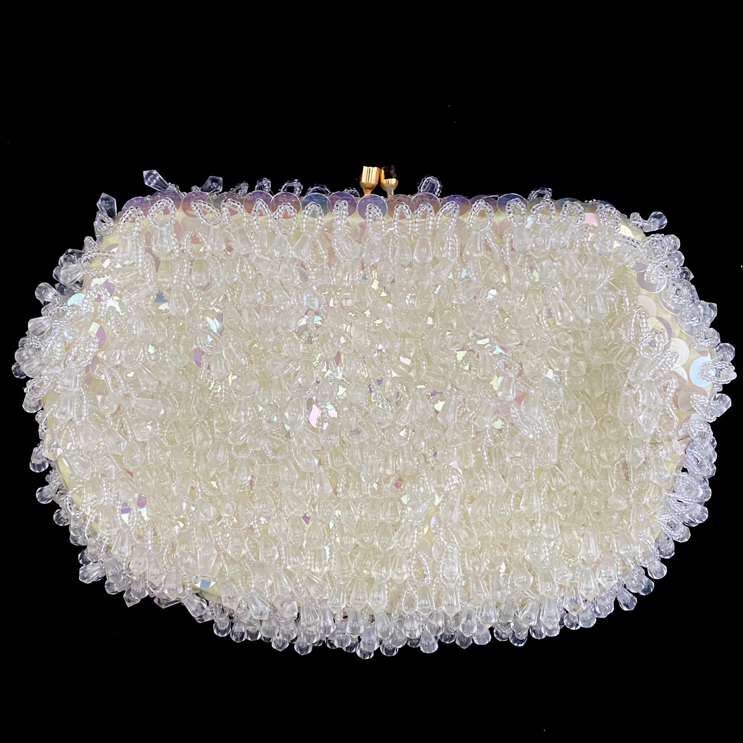 Vintage La Regale Beaded Handbag Sequin Purse Bead Clutch 1960's