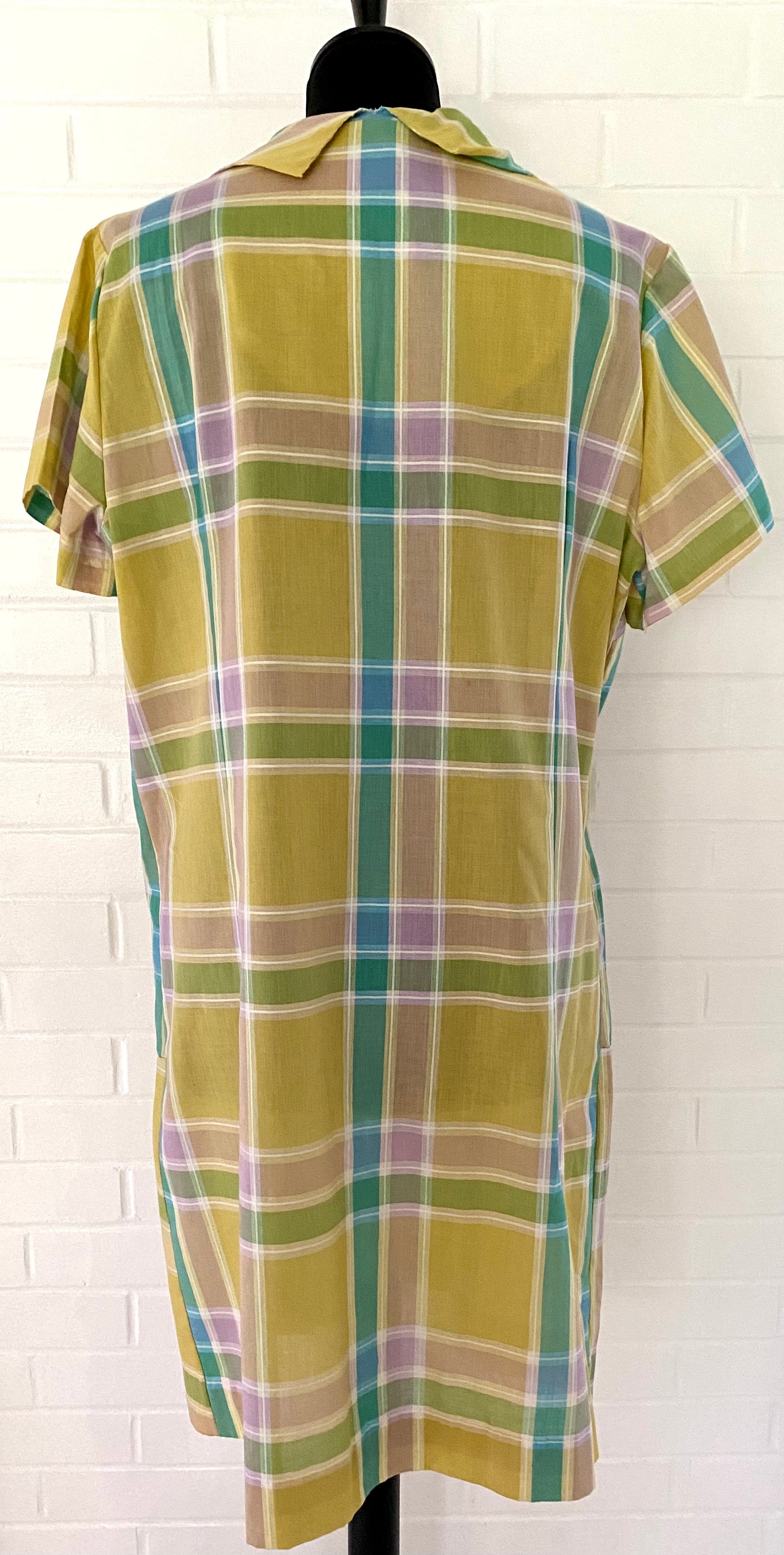 1960s Glenbrooke Plaid Dress