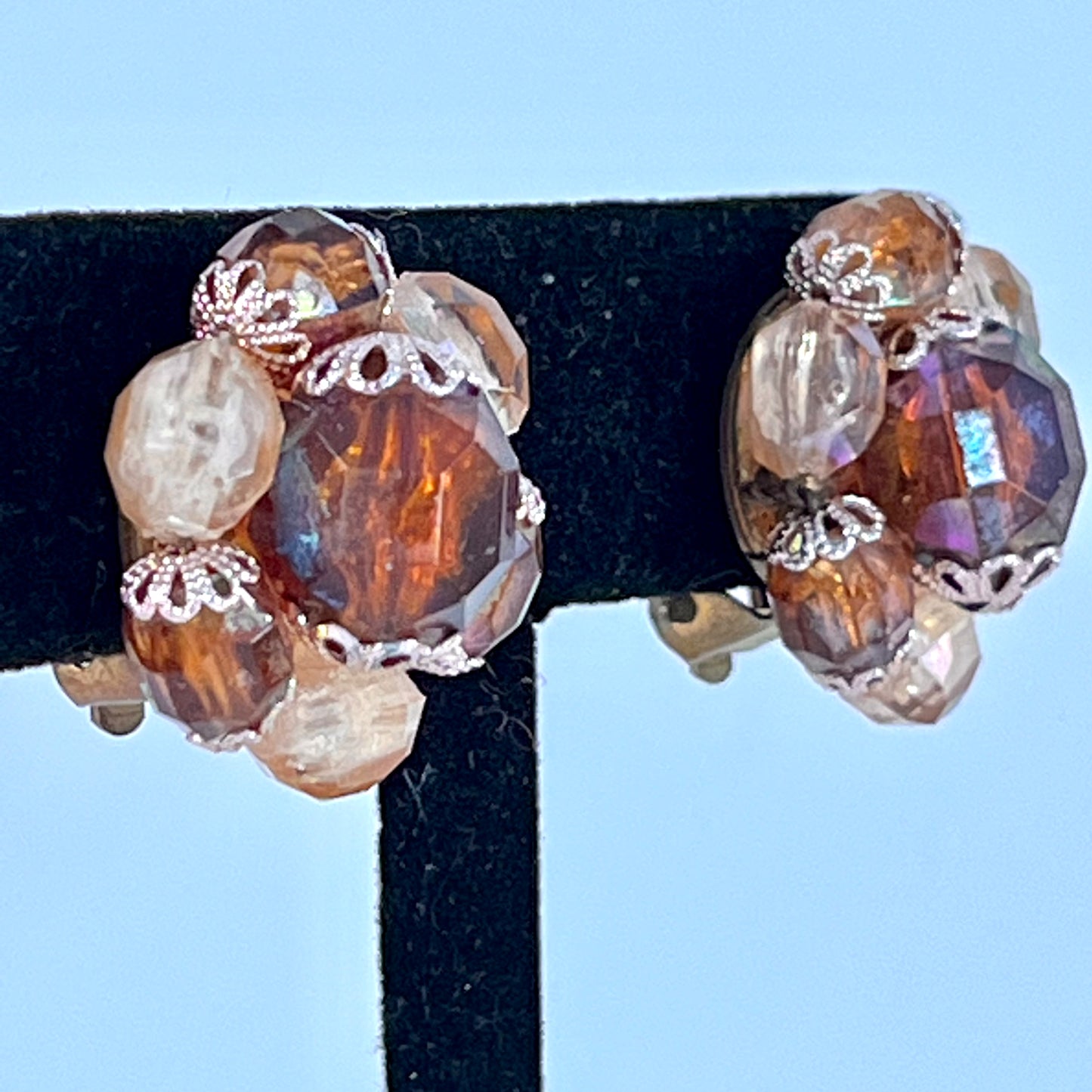 1960s Western Germany Bead Earrings