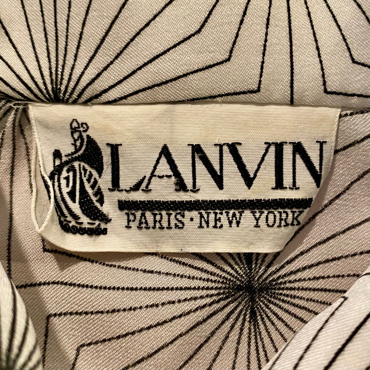 1970s Lanvin Geometric Printed Dress