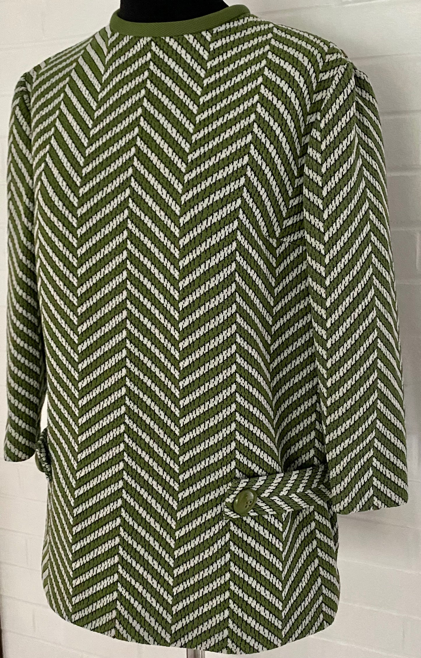 1960s St. Andrews, Imports Chevron Blouse