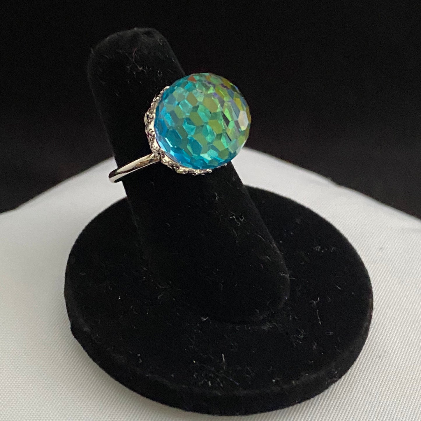 1970 Sarah Coventry Bermuda Blue Ring