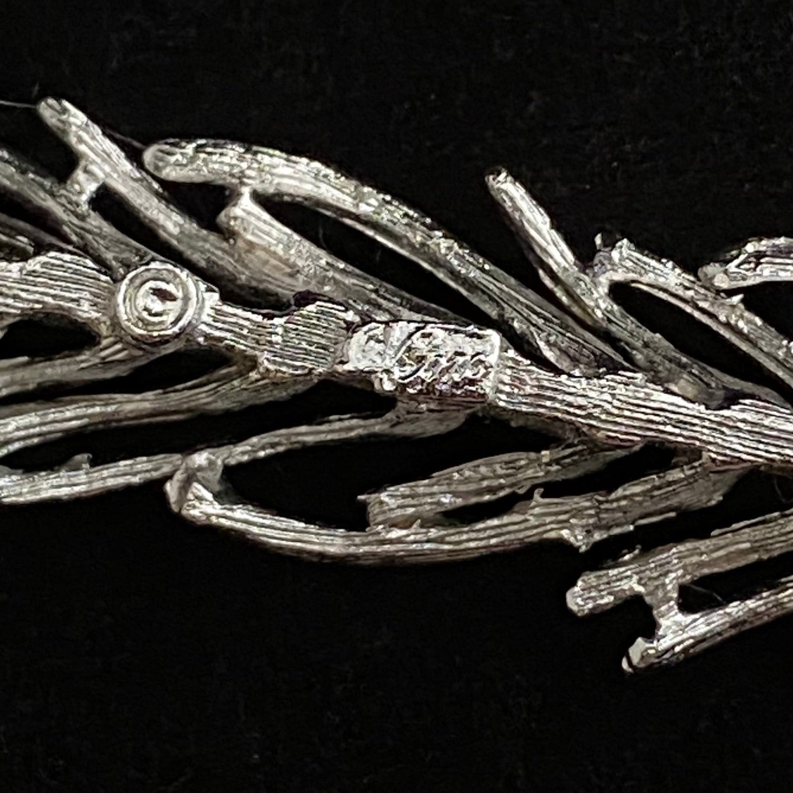 Late 50s/ Early 60s Coro Silver Leaf Brooch - Retro Kandy Vintage