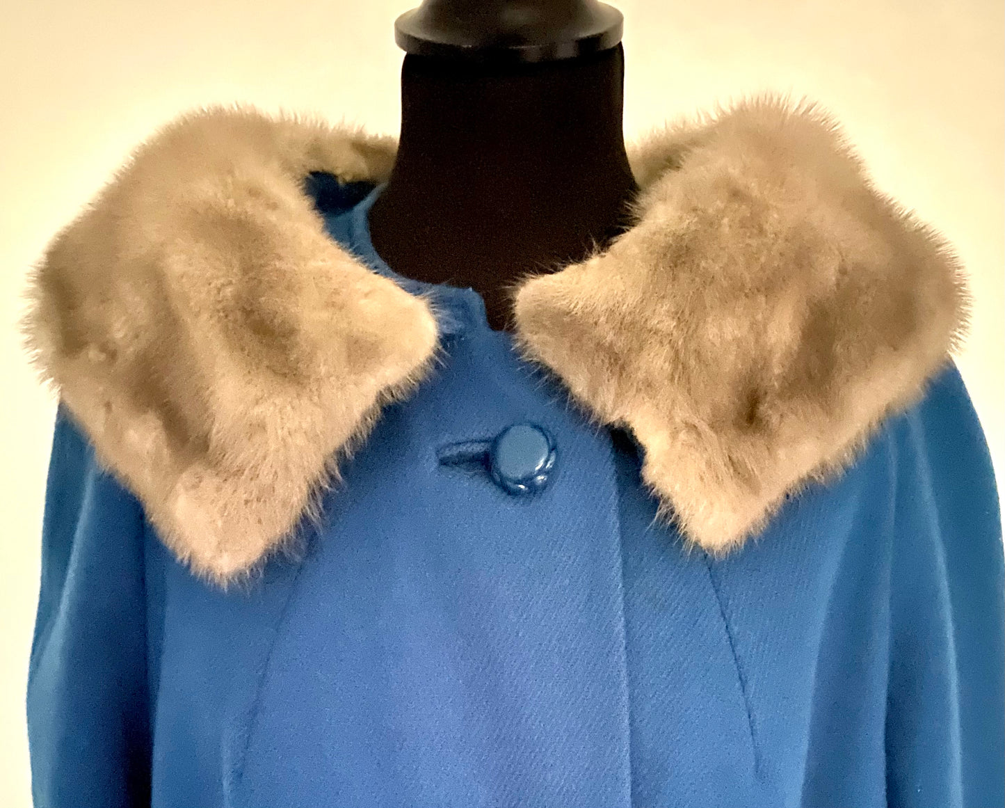 1950s Shagmoor Fur Collar Coat