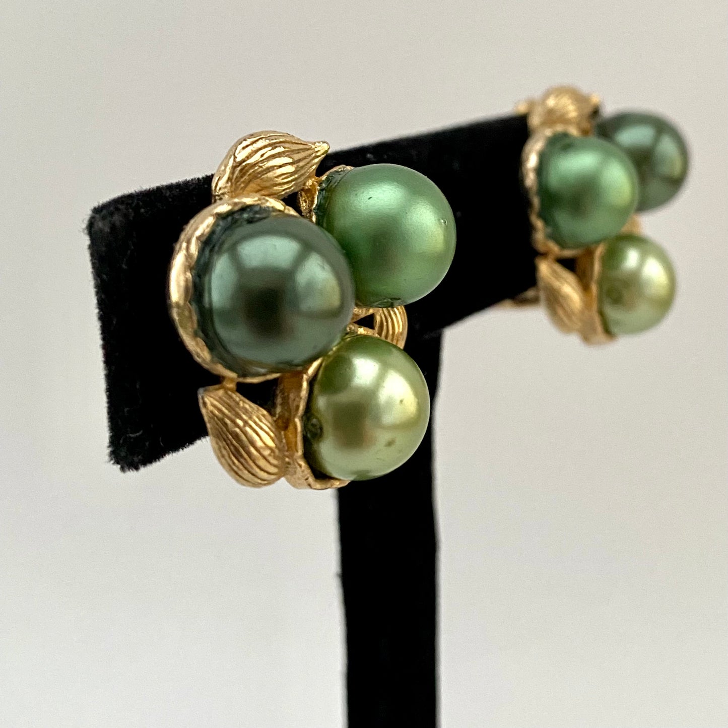 1960s Faux Pearl Earrings