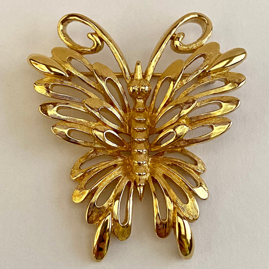 1980s Monet Butterfly Brooch