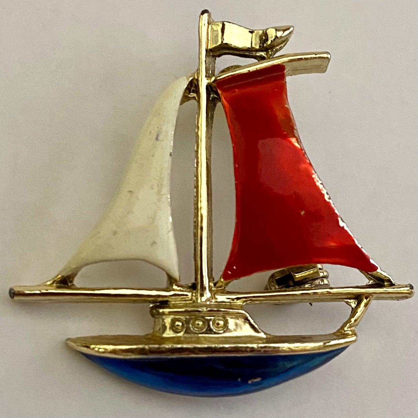 Late 60s/ Early 70s Gerry's Sail Boat Brooch
