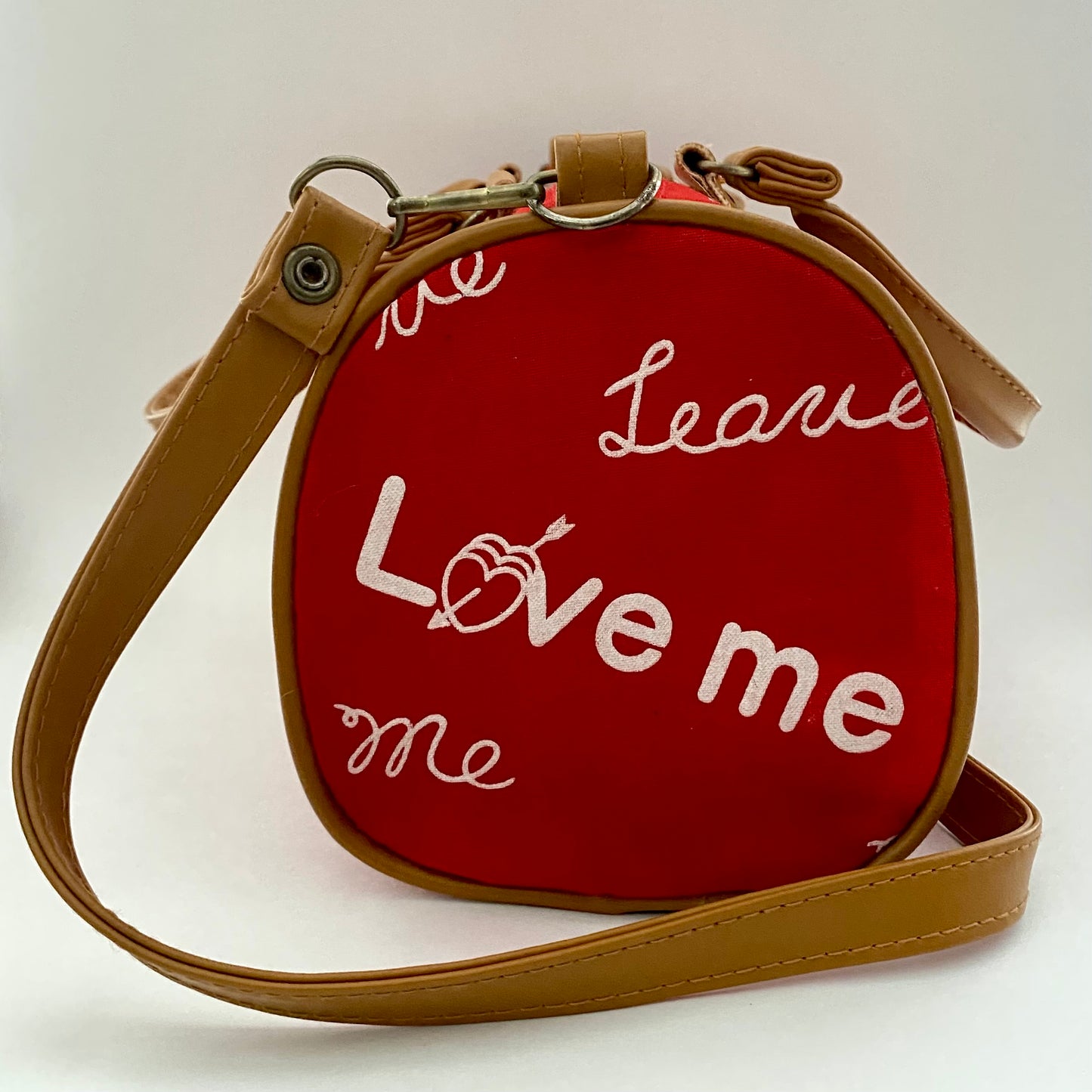 1980s "Love Me, Leave Me" Canvas Handbag