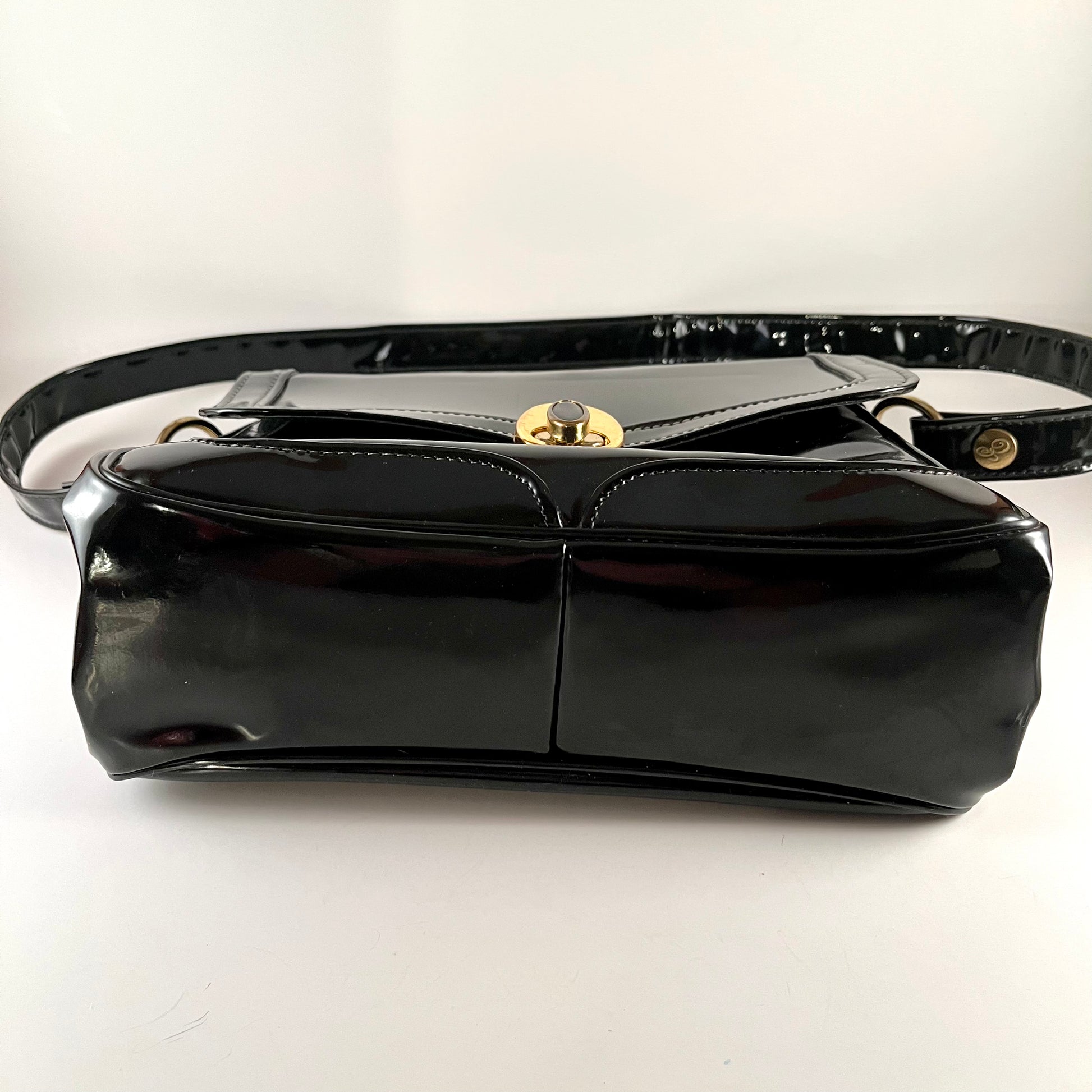Late 50s Early 60s Empress Patent Leather Handbag Retro Kandy Vintage