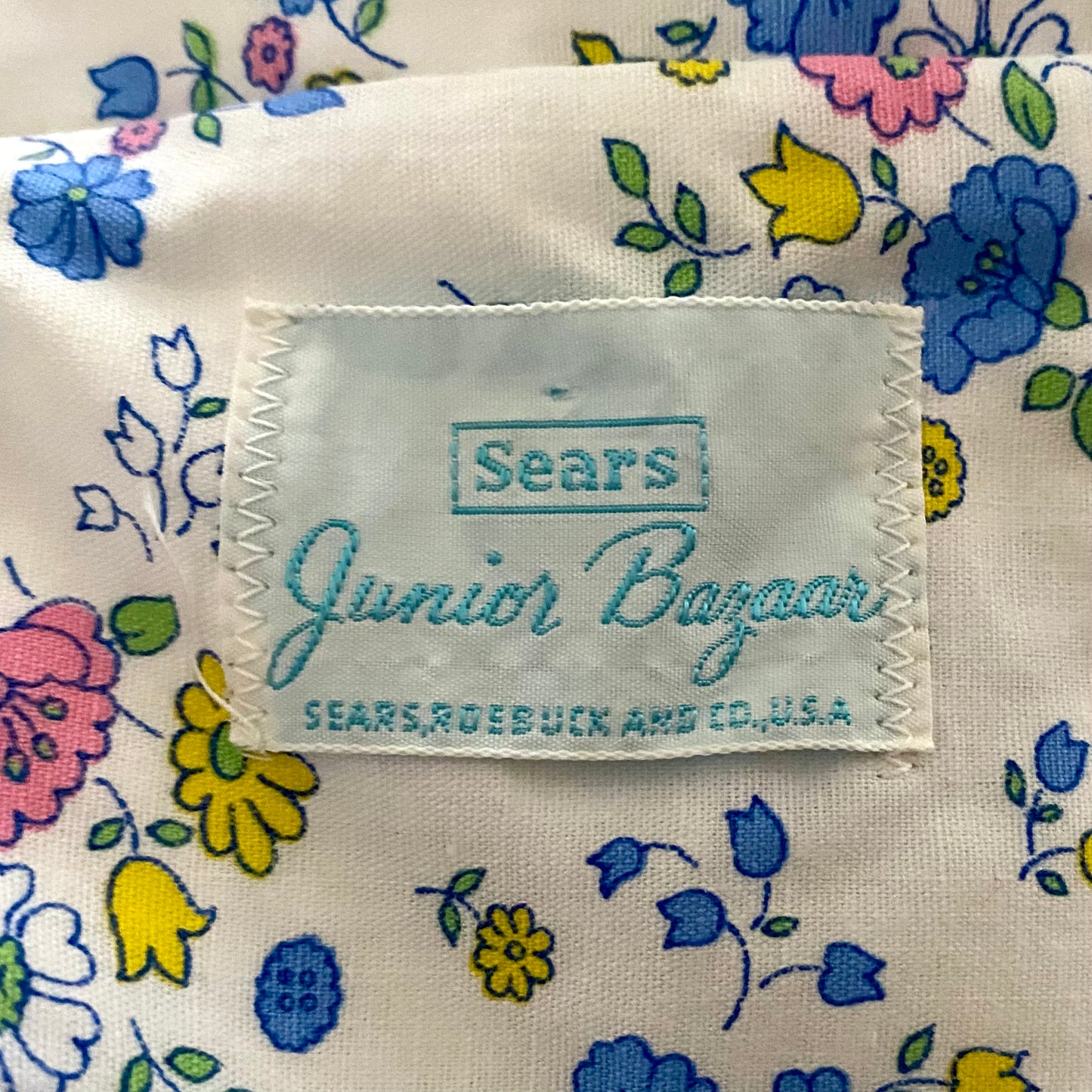 1960s Sears Junior Bazaar Flowered Jacket