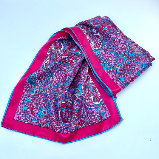 Late 60s/ Early 70s Bright Paisley Scarf