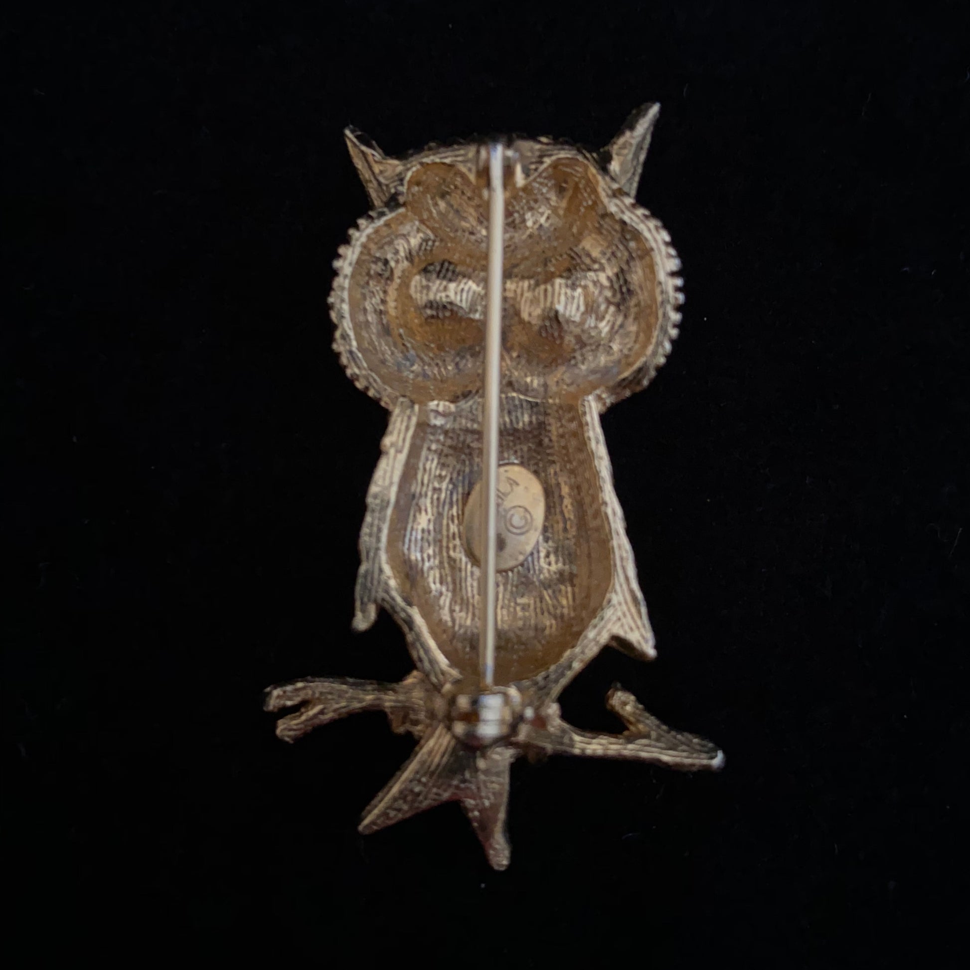 1970s De Nicola Owl Brooch - Retro Kandy Vintage