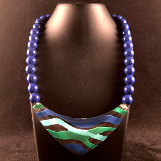 1987 Avon Fashion Waves Necklace - Retro Kandy Vintage