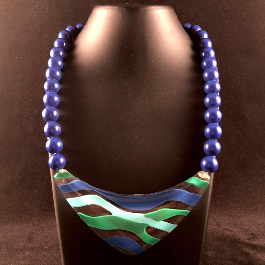 1987 Avon Fashion Waves Necklace - Retro Kandy Vintage