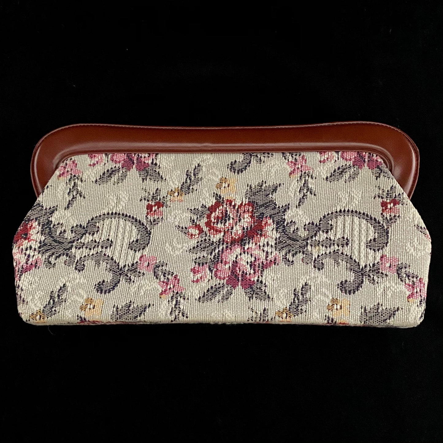 1970s Tapestry Clutch With Leather Lining