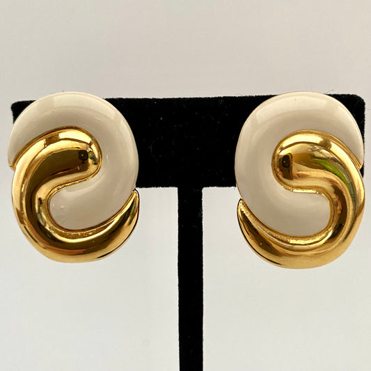 1980s Monet Clip Earrings