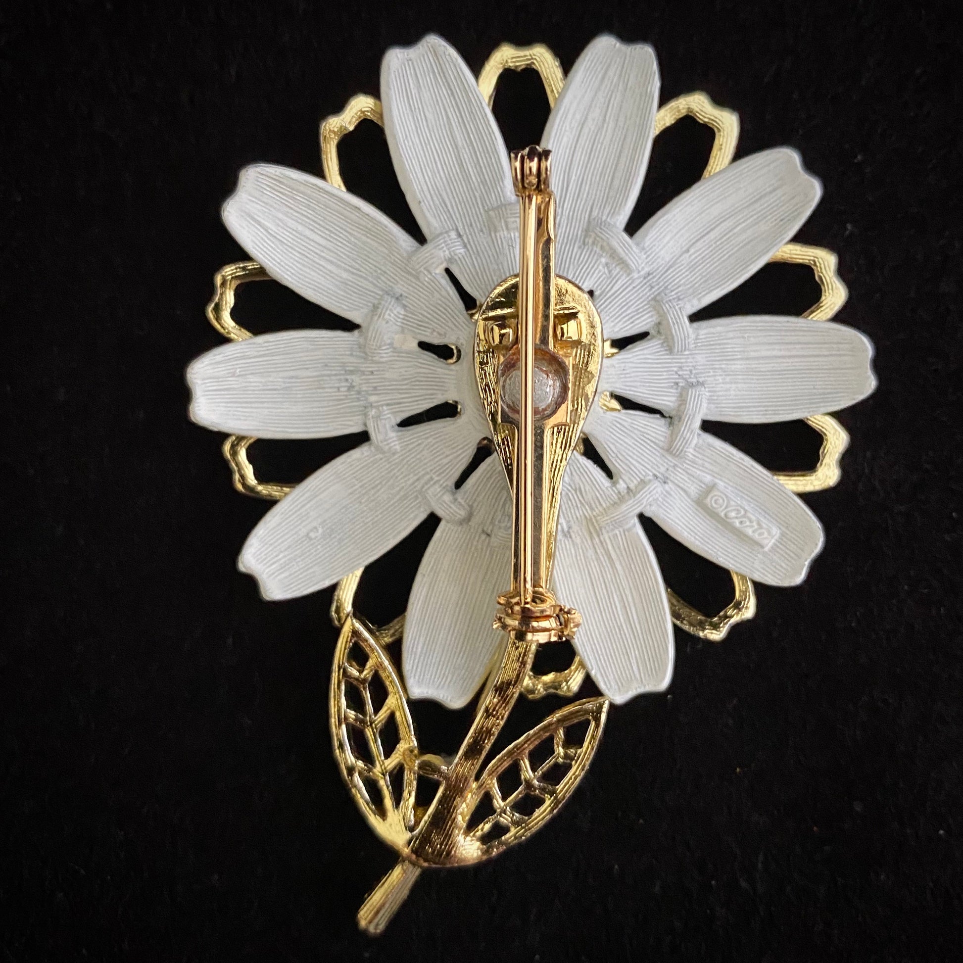 Late 60s / Early 70s Coro Flower Brooch - Retro Kandy Vintage