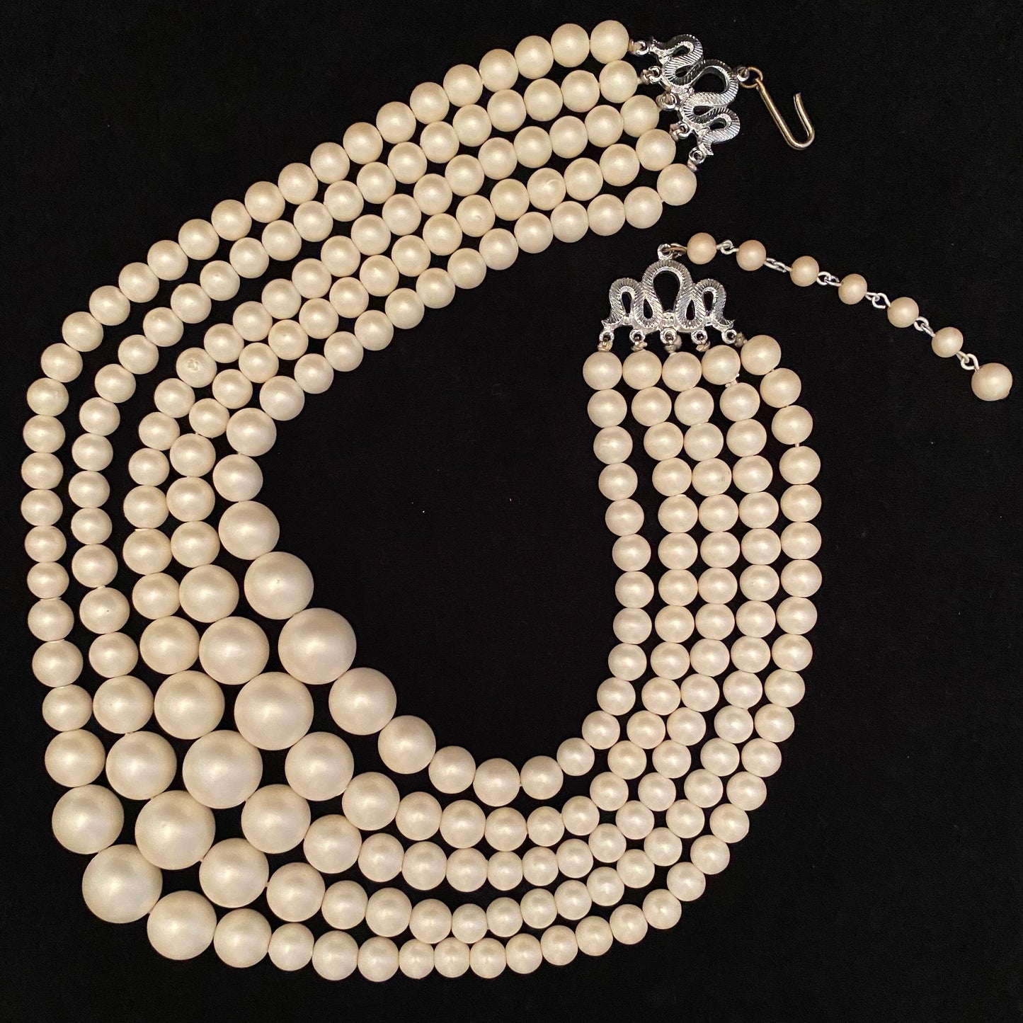 Late 50s/ Early 60s 5 Strand Bead Necklace