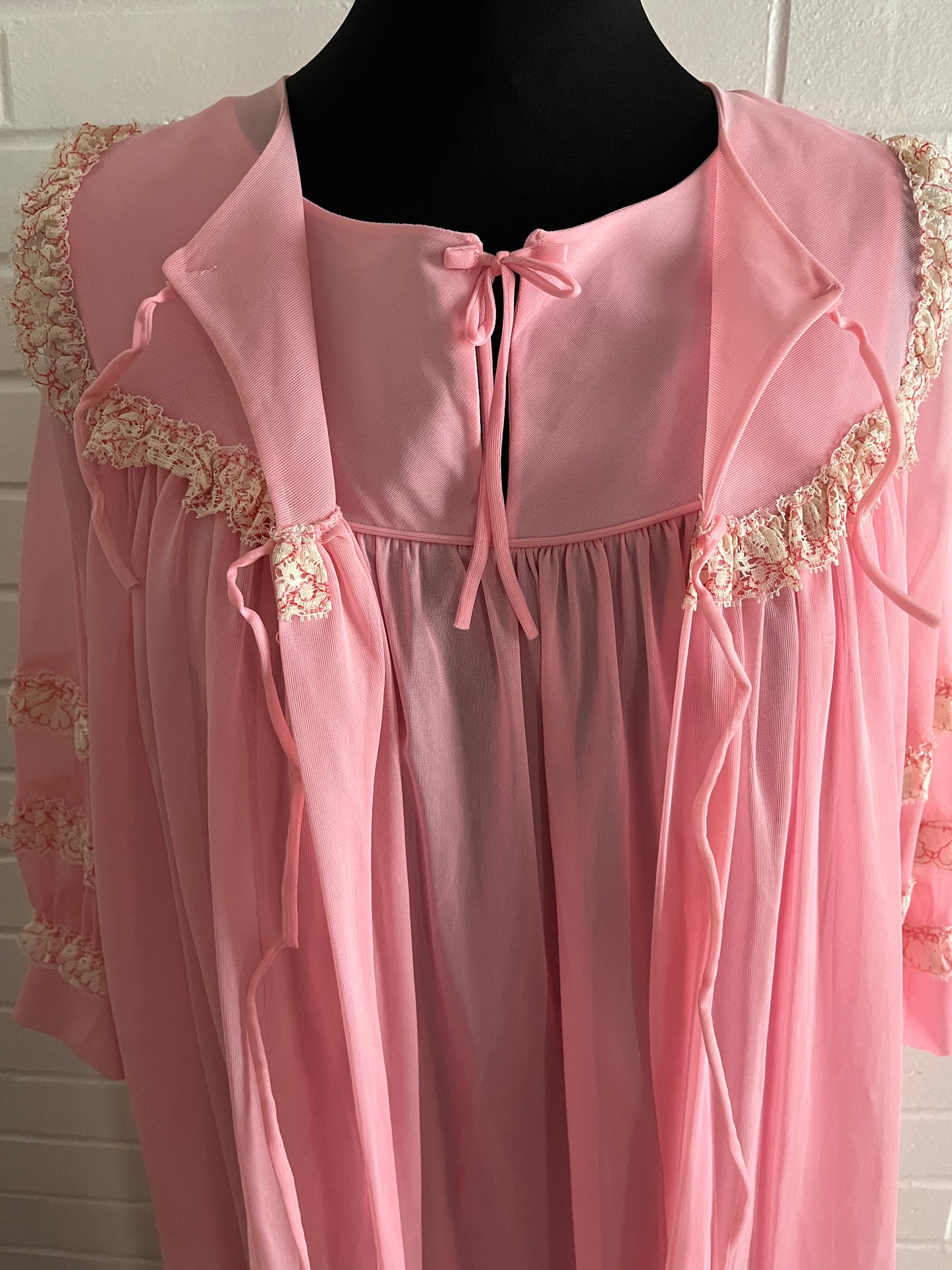 1960s Peignoir & Nightgown Set