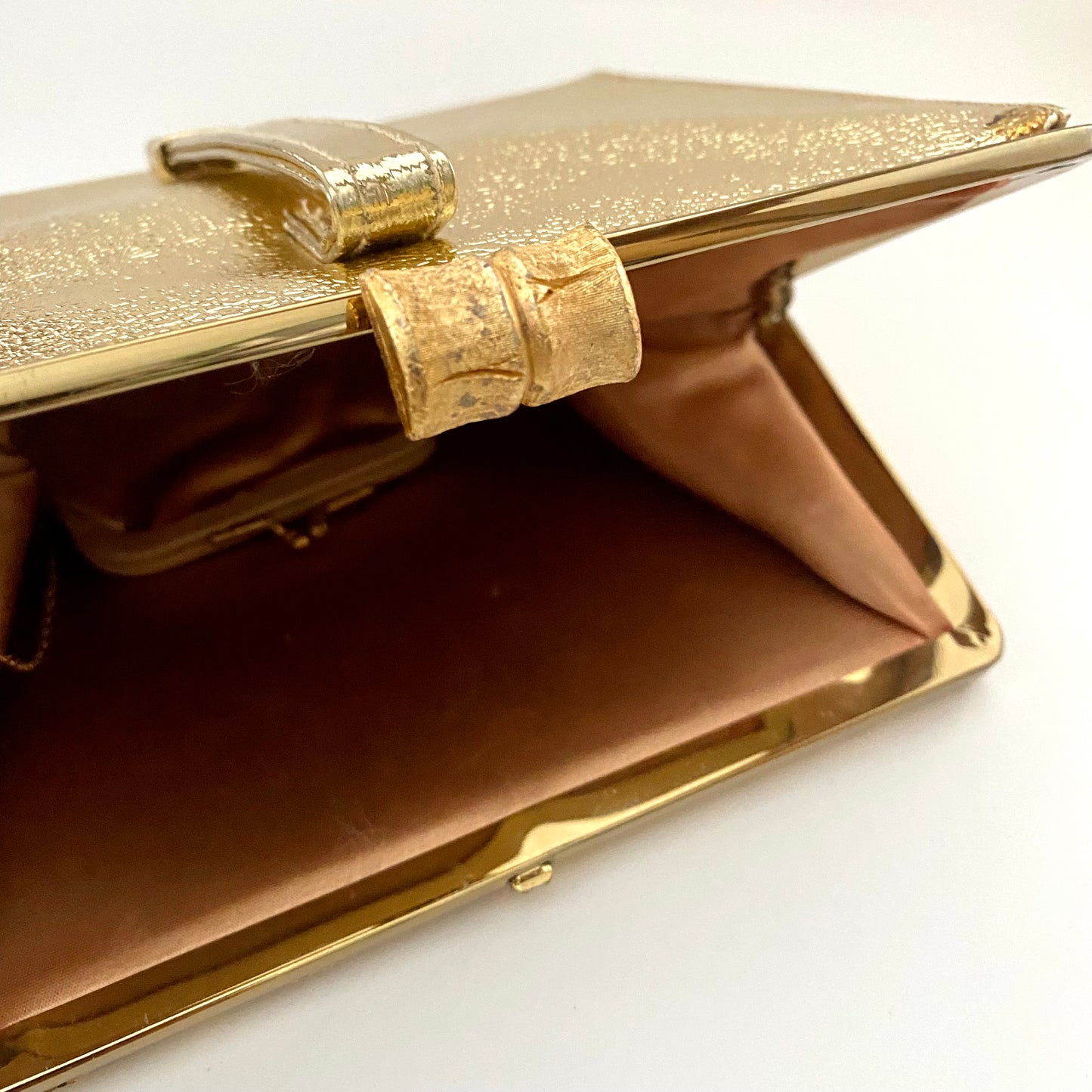 1950s L & M (Lowy & Mund) After Five Metallic Gold Clutch