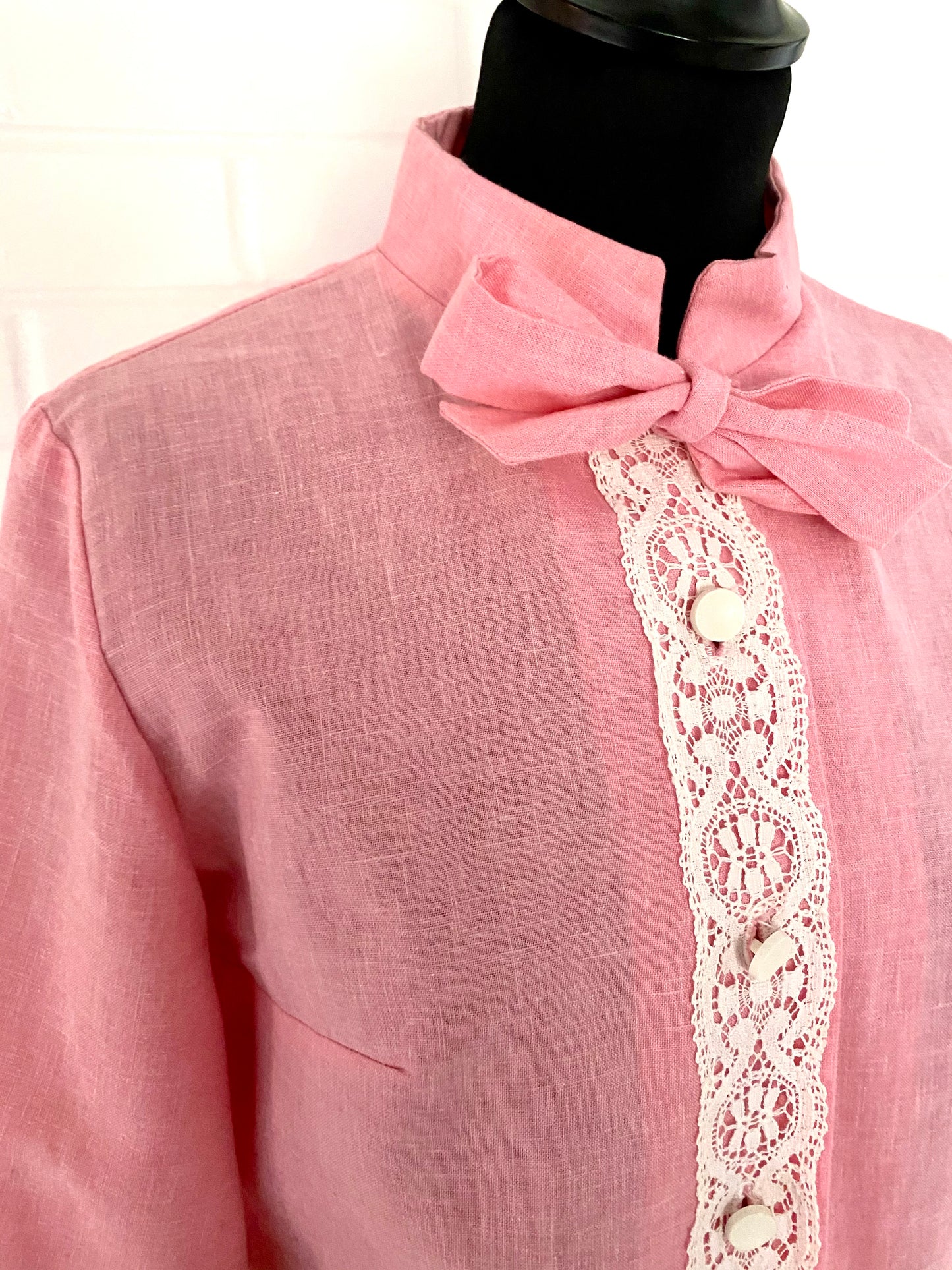 1960s Beeline Pink Shirt Dress